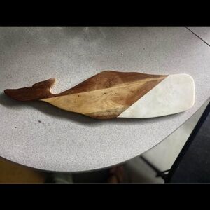 Wooden Whale Shaped Cutting Board